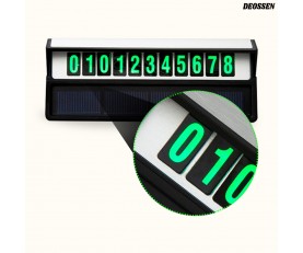 더쎈 태양광 LED 야광 주차번호판